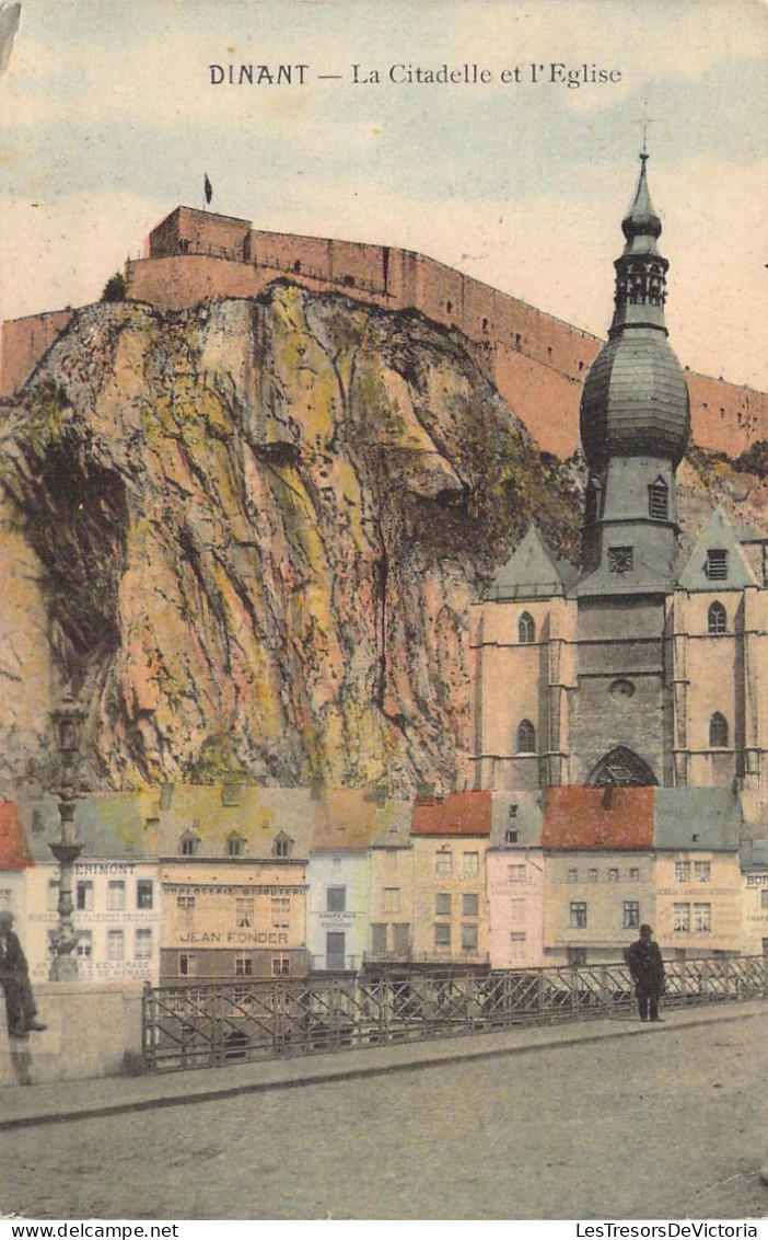 BELGIQUE - DINANT - La Citadelle Et L'église - Carte Postale Ancienne - Dinant