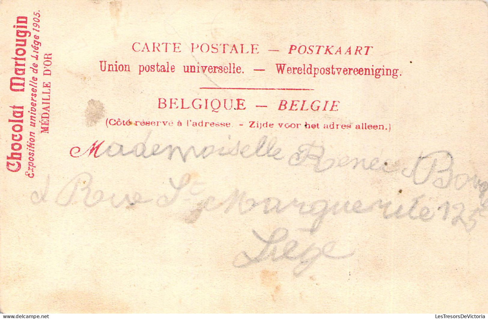 BELGIQUE - DINANT - Le Pont Sur La Meuse - Chocolat Martougin - Carte Postale Ancienne - Dinant