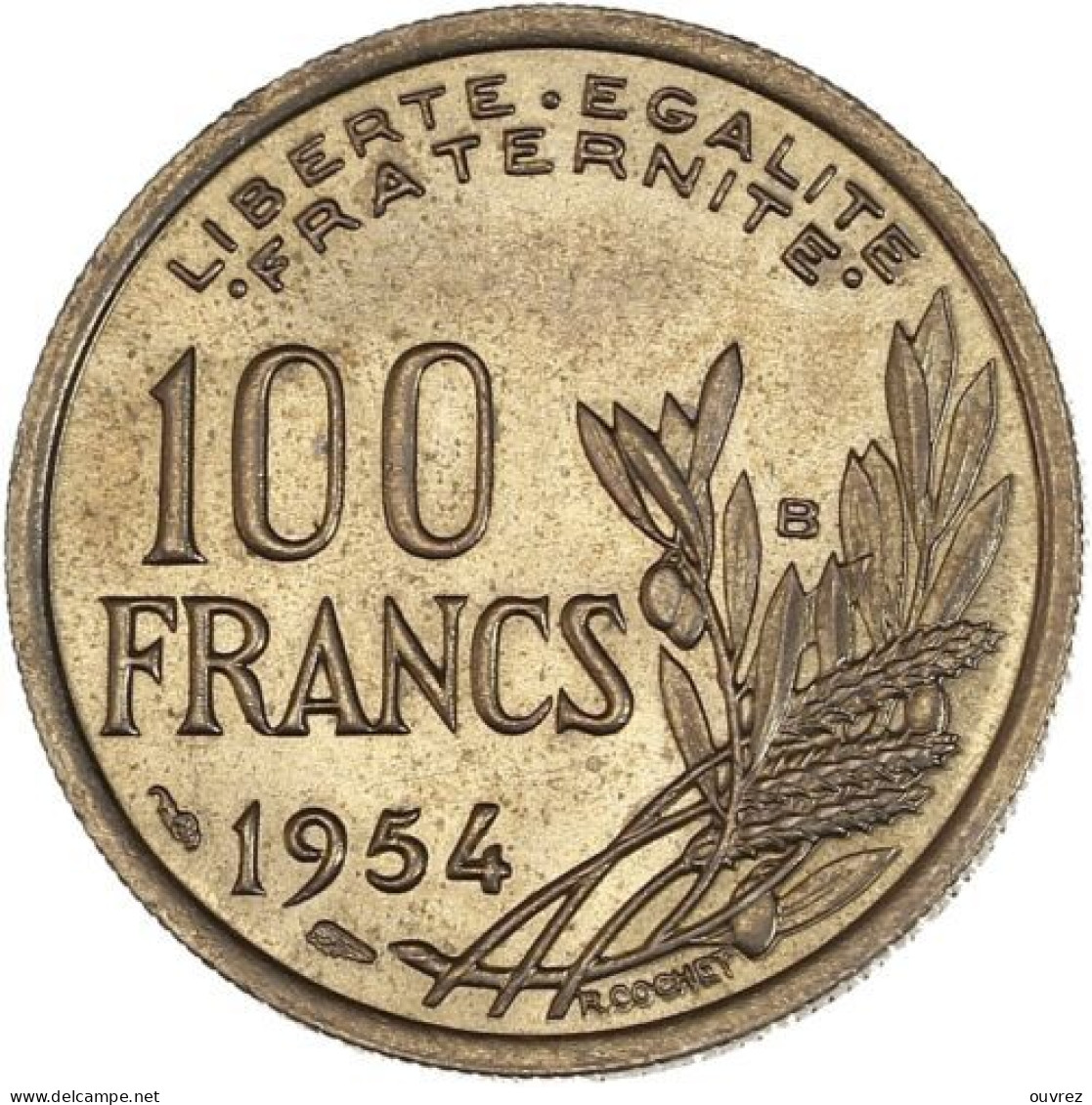 100 FRANCS  COCHET  1954 B.  GENI - 100 Francs