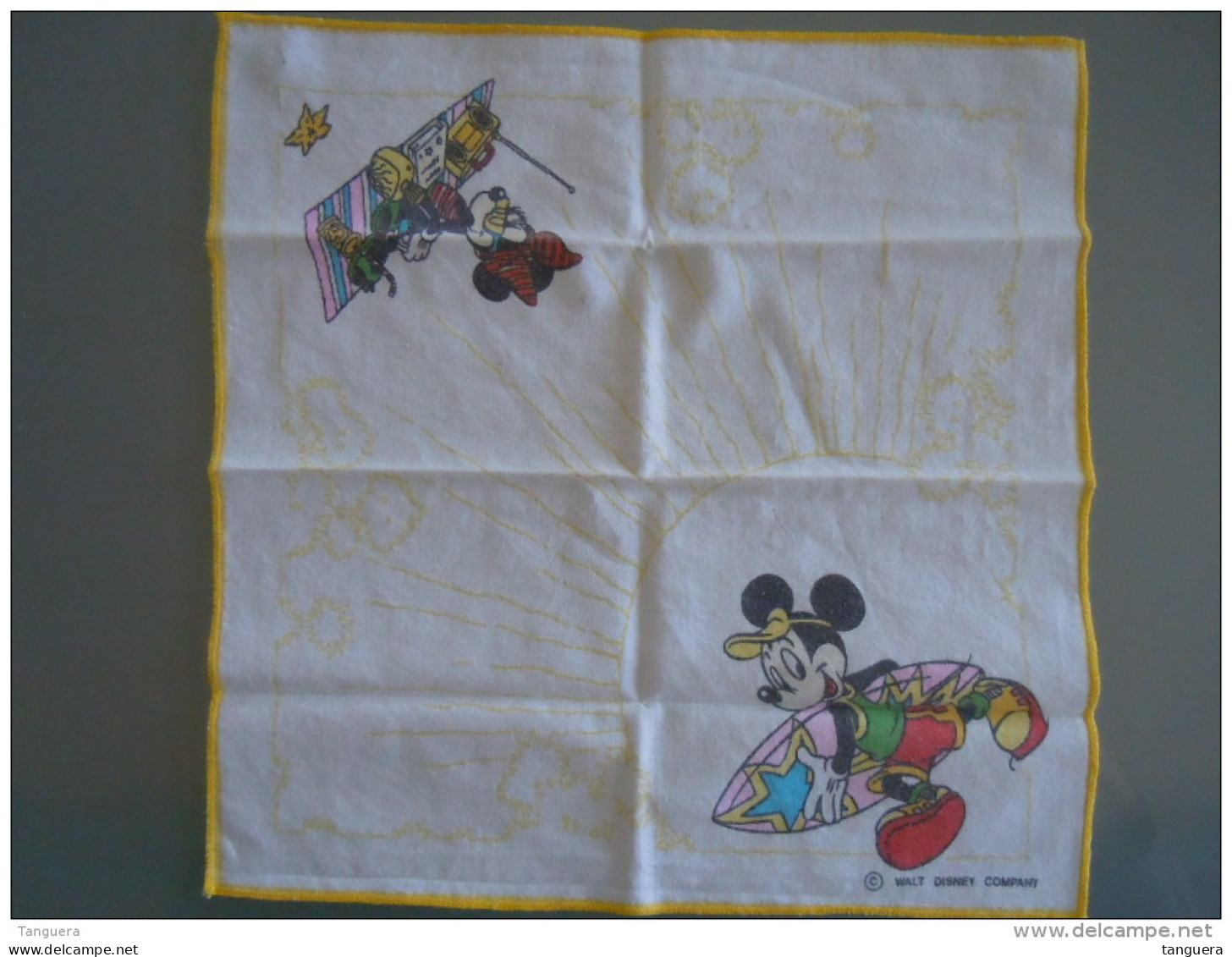 Mouchoir D'enfant Kinderzakdoek  Walt Disney Productions Micky &amp; Mini Mouse - Zakdoeken