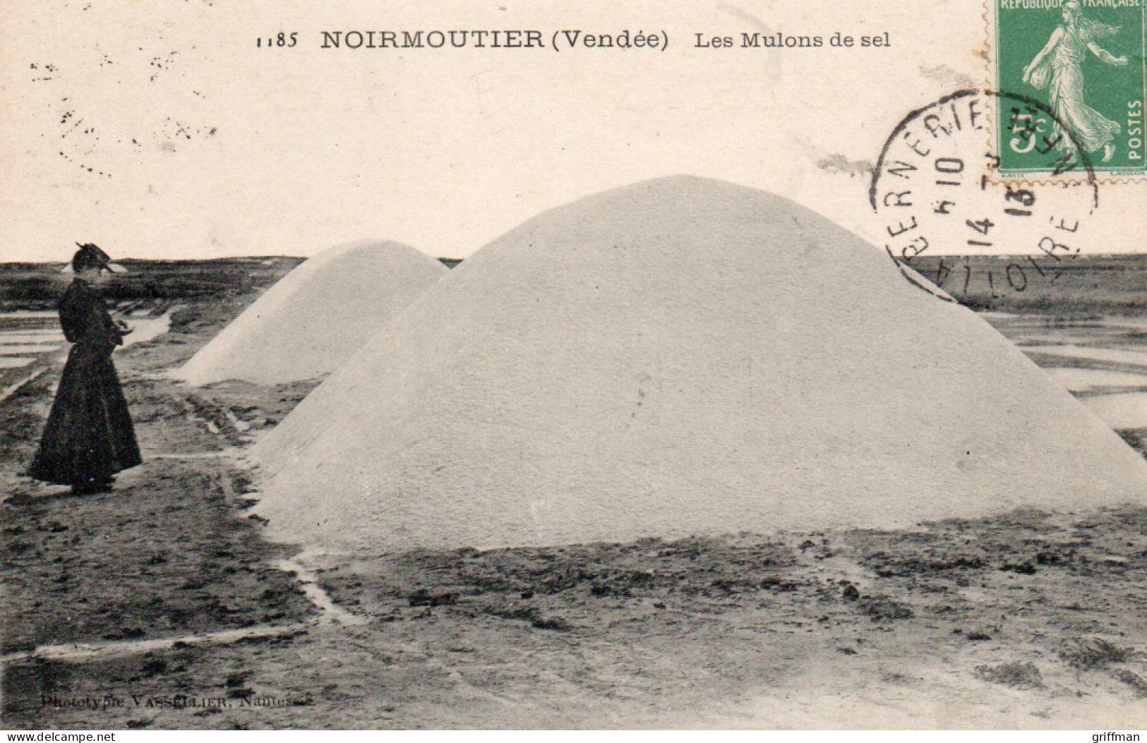 NOIRMOUTIER LES MULONS DE SEL 1913 TBE - Noirmoutier