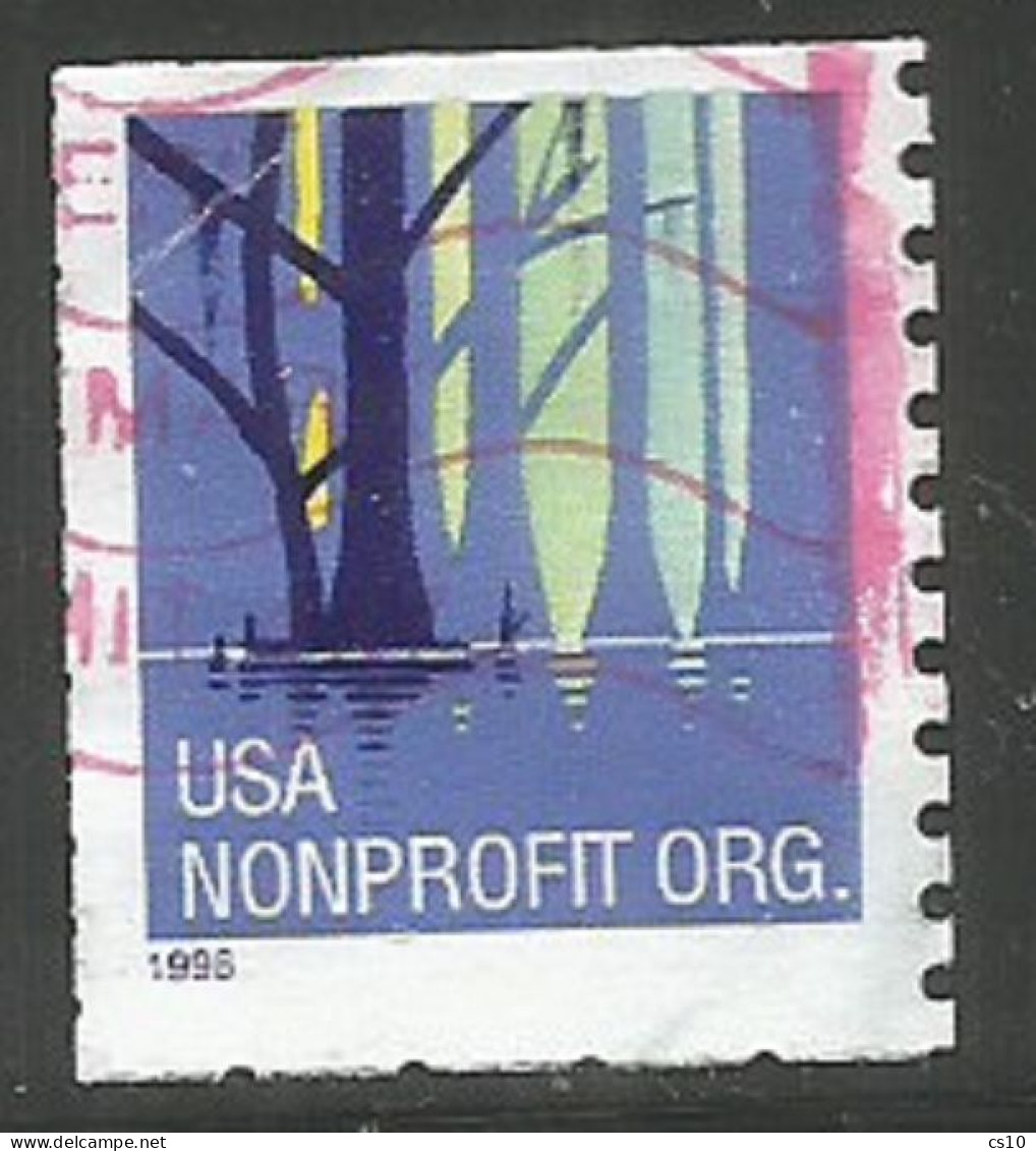 USA 1988 Non Profit Wetlands C5 Large 1998 SC.#3207 Used Coil - Nice Perforation Variety At Bottom - Coils & Coil Singles