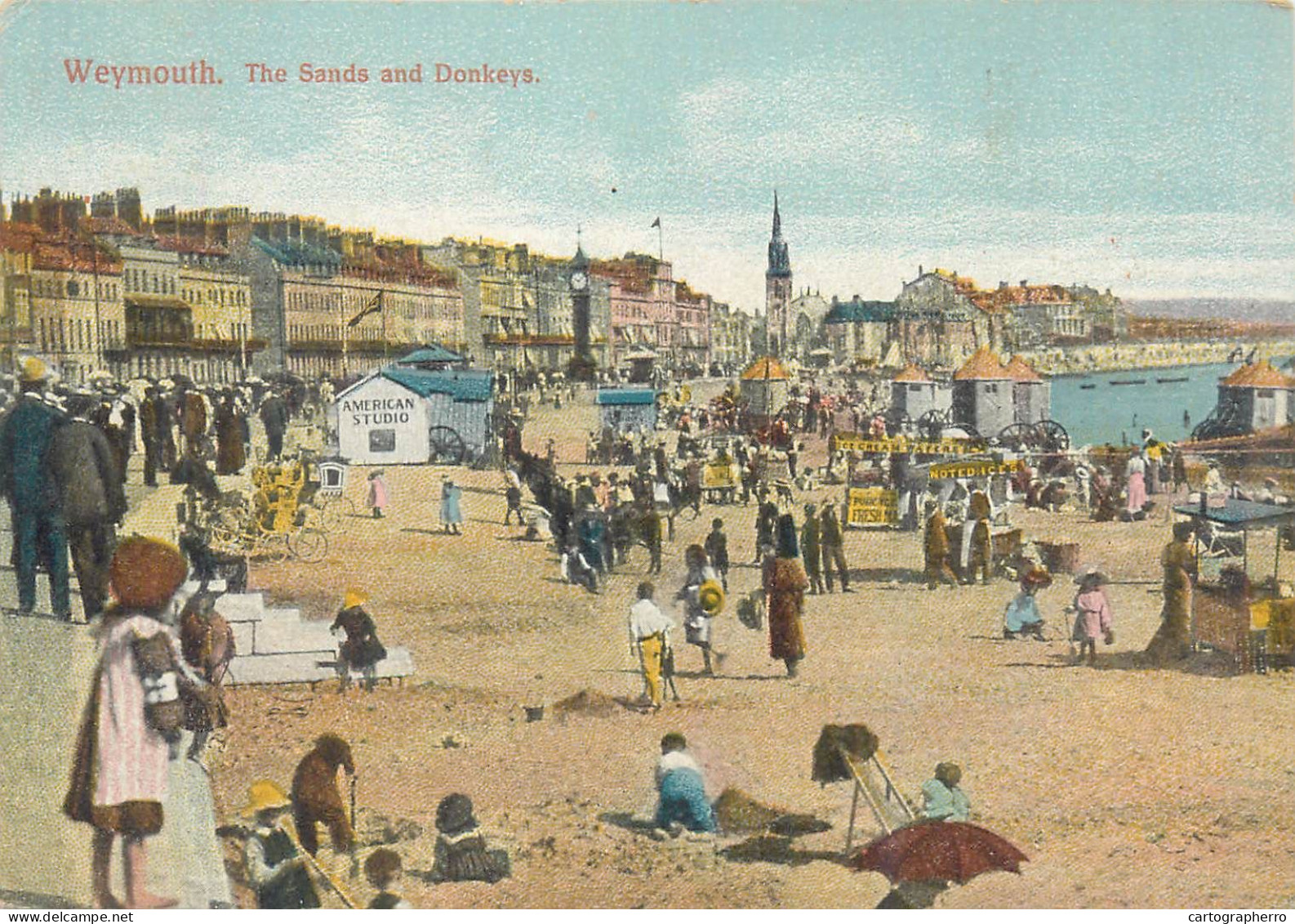 Postcard United Kingdom England Dorset > Weymouth Sands And Donkeys - Weymouth