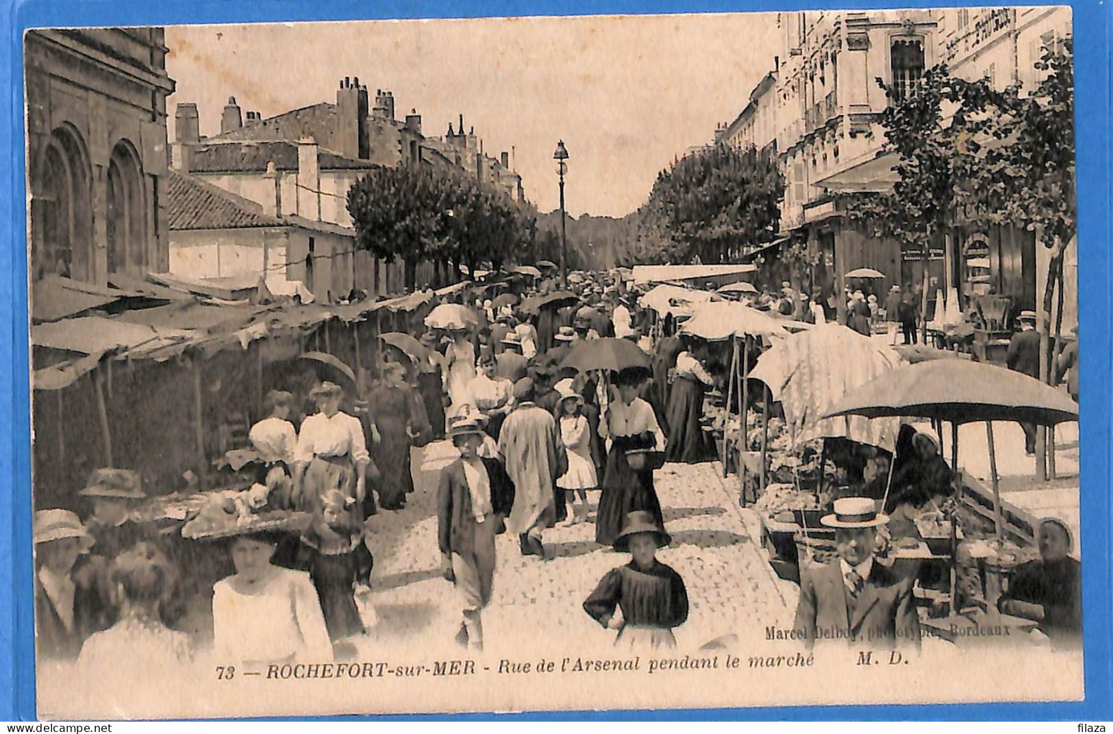 17 - Charente Maritime - Rochefort Sur Mer - Rue De L'Arsenal Pendant Le Marche (N12842) - Rochefort