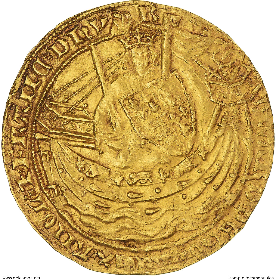 Grande-Bretagne, Edward III, Noble D'or, 1356-1361, Londres, Or, TTB, Spink:1490 - 1066-1485 : Late Middle-Age