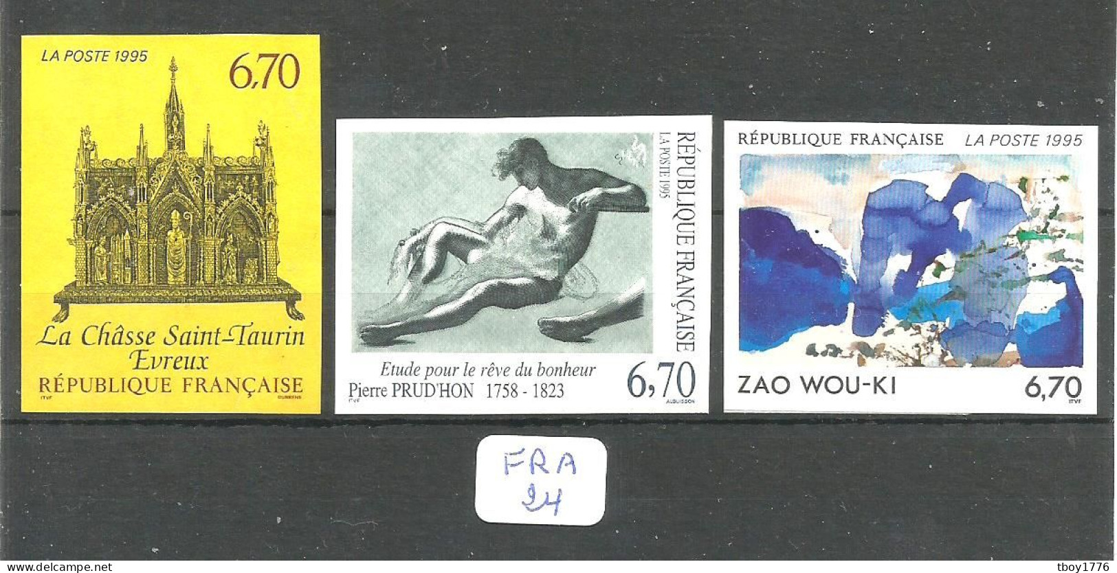 FRA YT 2926/2928 Non Dentelés En XX - 1991-2000