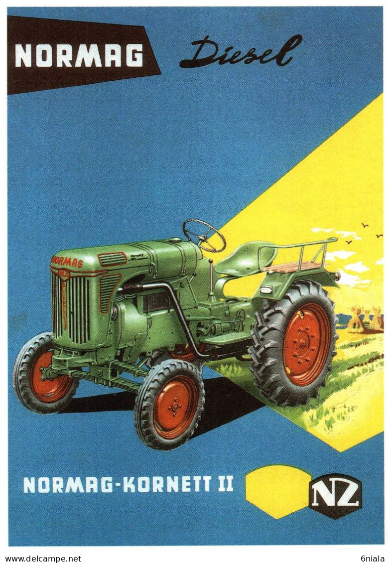 16847 NORMAG DIESEL    TRACTEUR  Matériel Agricole N° 38  éditions Centenaire .  (Recto-verso) - Tractors