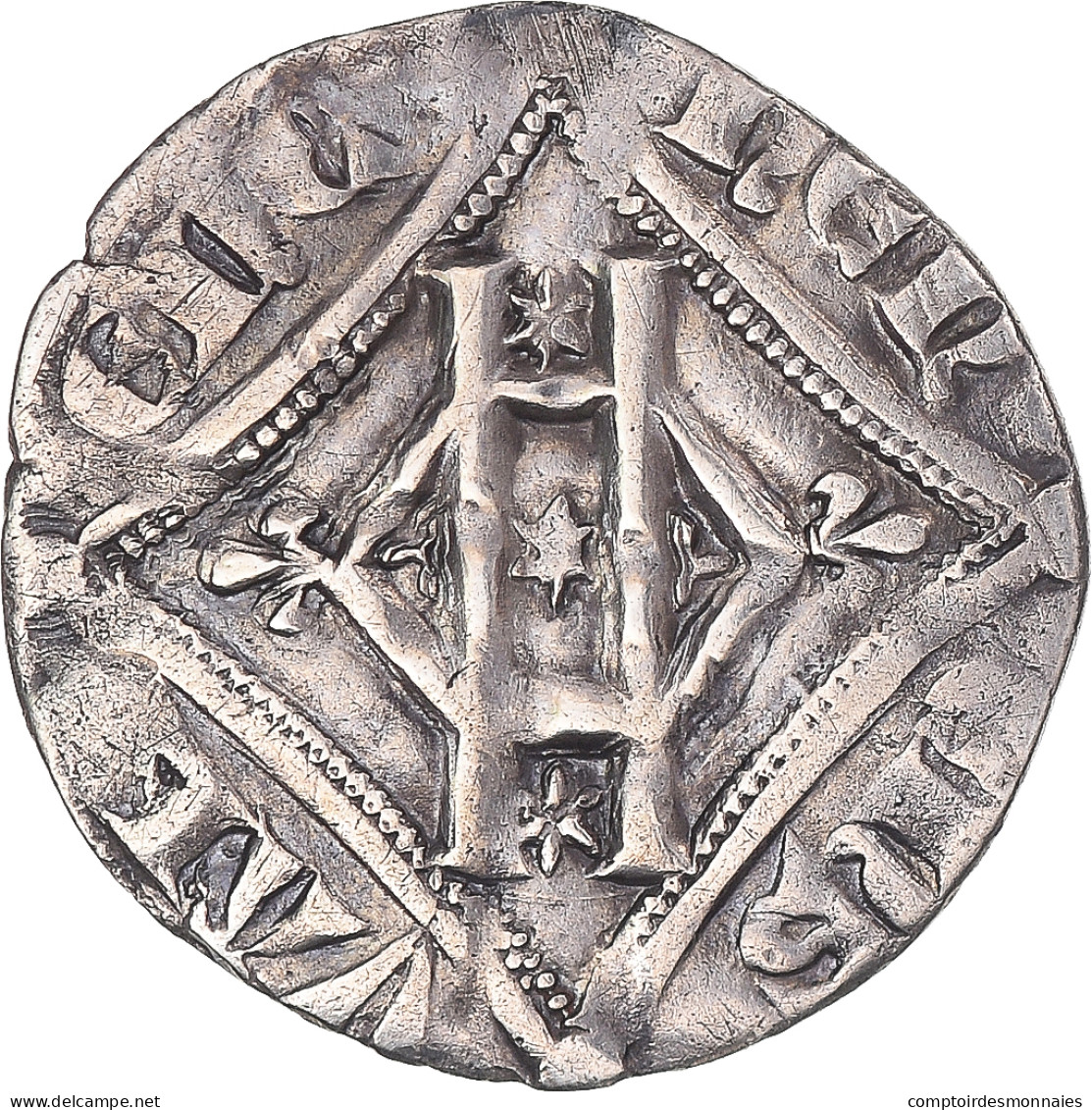 Monnaie, Belgique, Hainaut, Guillaume Ier, Esterlin à L'escielette, 1304-1337 - 1066-1485 : Vroege Middeleeuwen