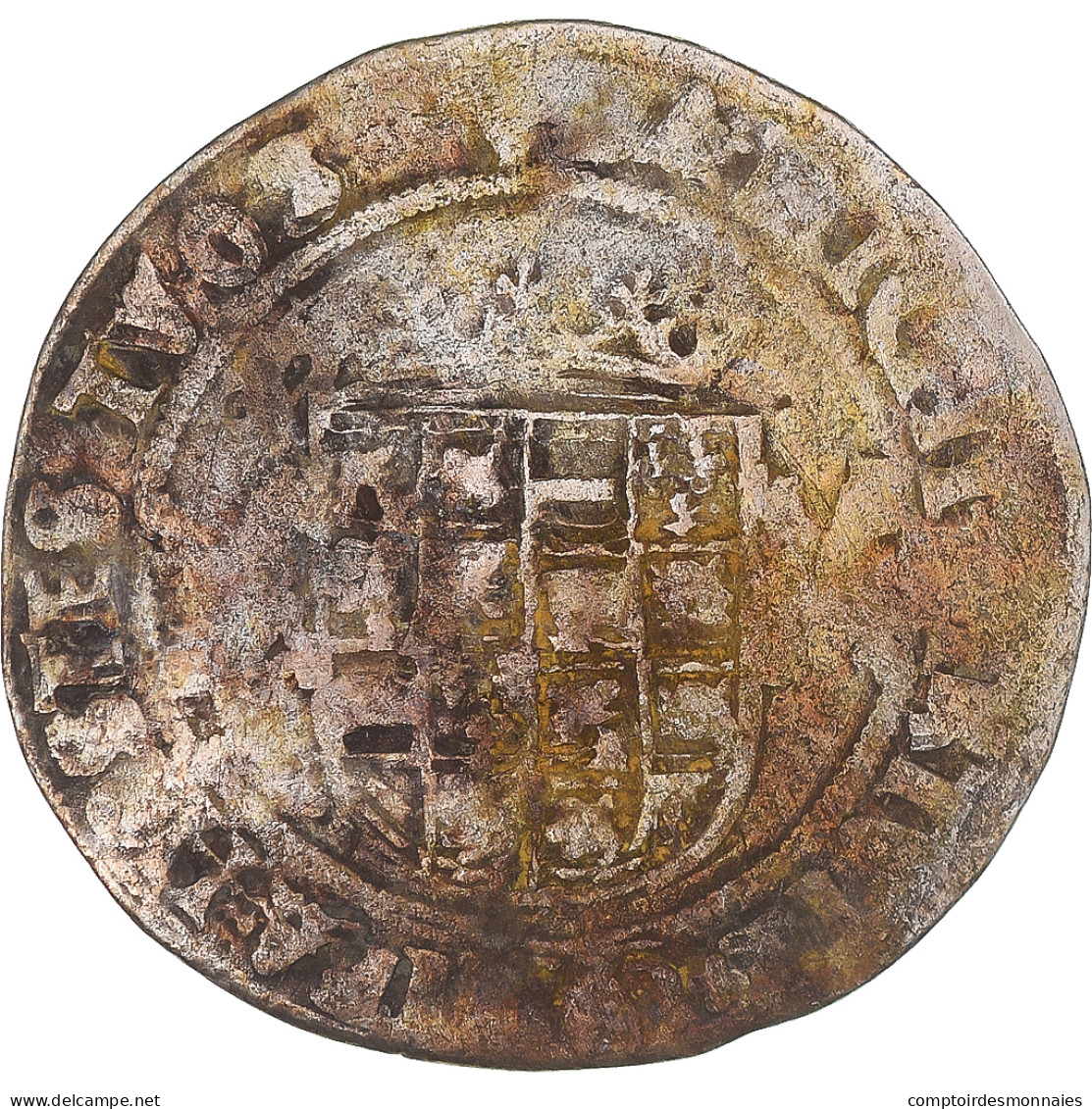 Monnaie, Pays-Bas Espagnols, Charles Quint, Stuiver, 1521-1556, Anvers, TB - Países Bajos Españoles