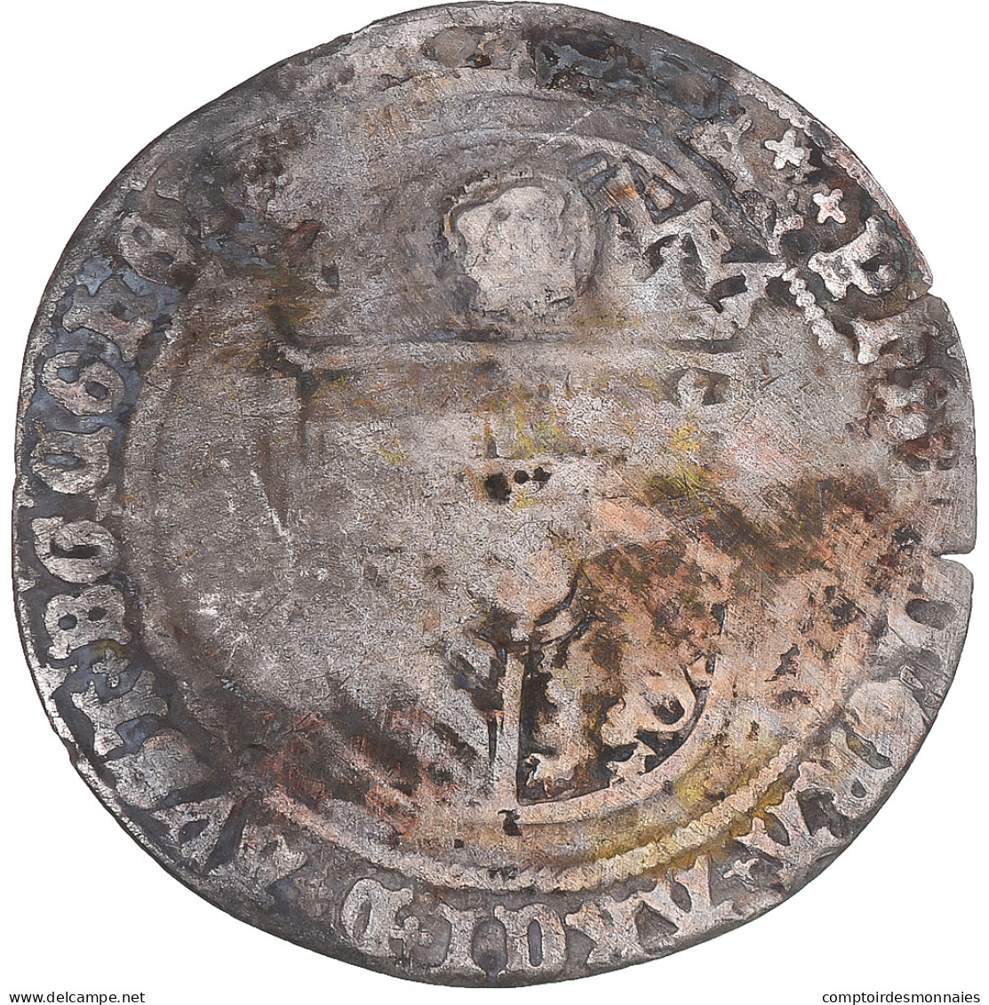 Monnaie, Pays-Bas Bourguignons, Philippe Le Beau, Stuiver, 1496-1499, Dordrecht - …-1795 : Periodo Antiguo