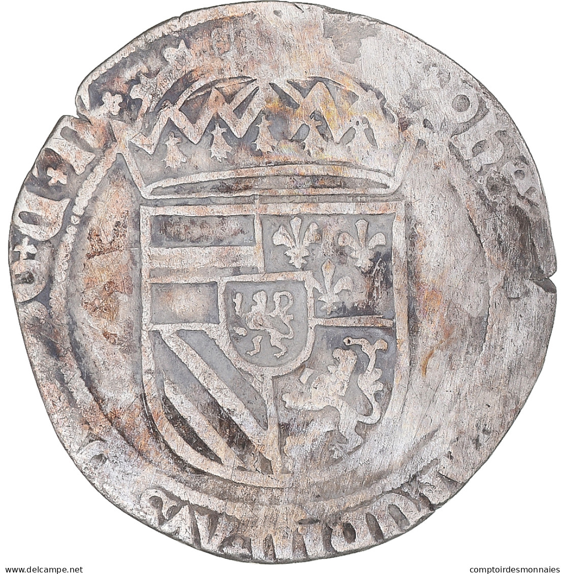 Monnaie, Pays-Bas Bourguignons, Philippe Le Beau, Stuiver, 1499-1503, Namur - …-1795 : Période Ancienne