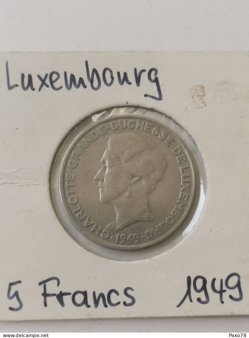 Luxembourg, 5 Frang Charlotte 1949 - Luxembourg