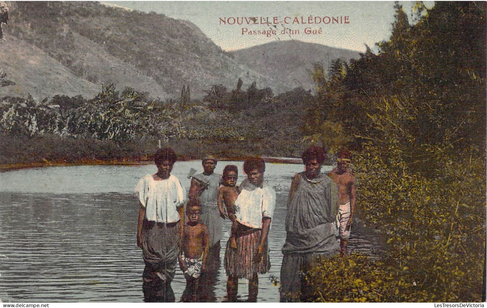 FRANCE - Nouvelle-Calédonie - Passage D'un Gué - Carte Postale Ancienne - Nouvelle Calédonie