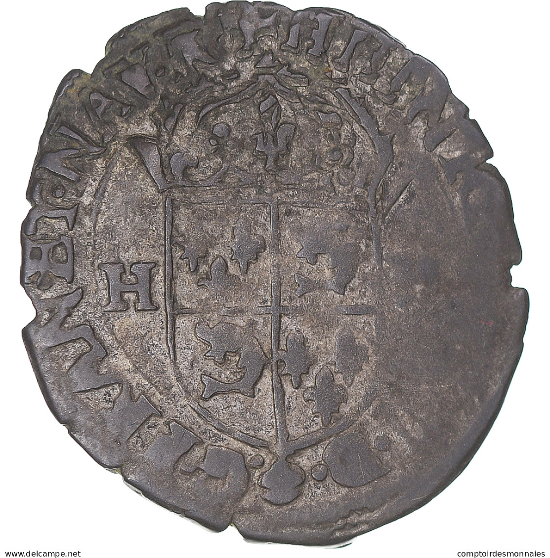 Monnaie, France, Henri IV, Douzain Du Dauphiné, 1593, TB+, Billon, Gadoury:564 - 1589-1610 Henri IV Le Vert-Galant