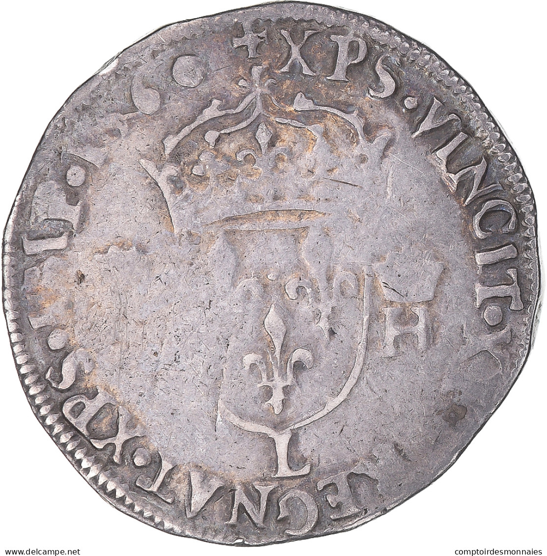Monnaie, France, Henri II, Teston à La Tête Nue, 1560, Bayonne, TB+, Argent - 1547-1559 Heinrich II.