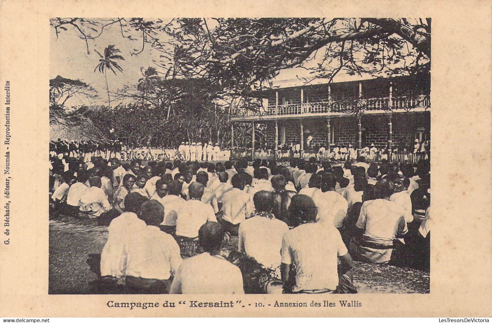 FRANCE - Polynésie Française - Annexion Des Iles Wallis - Campagne Du " Kersaint " - Carte Postale Ancienne - Polynésie Française