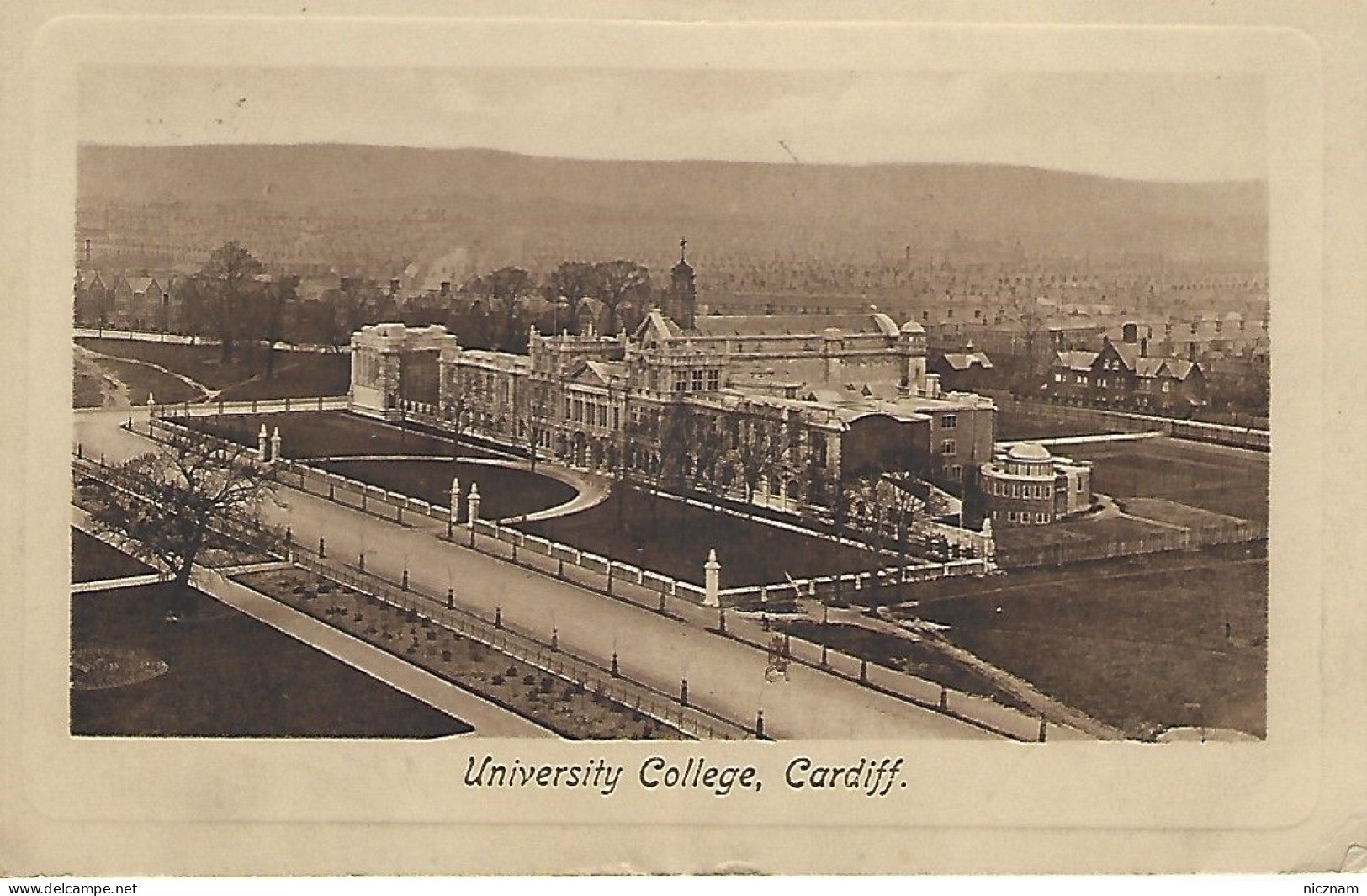 CPA University College, Cardiff, Pays De Galles (circulée) - Glamorgan