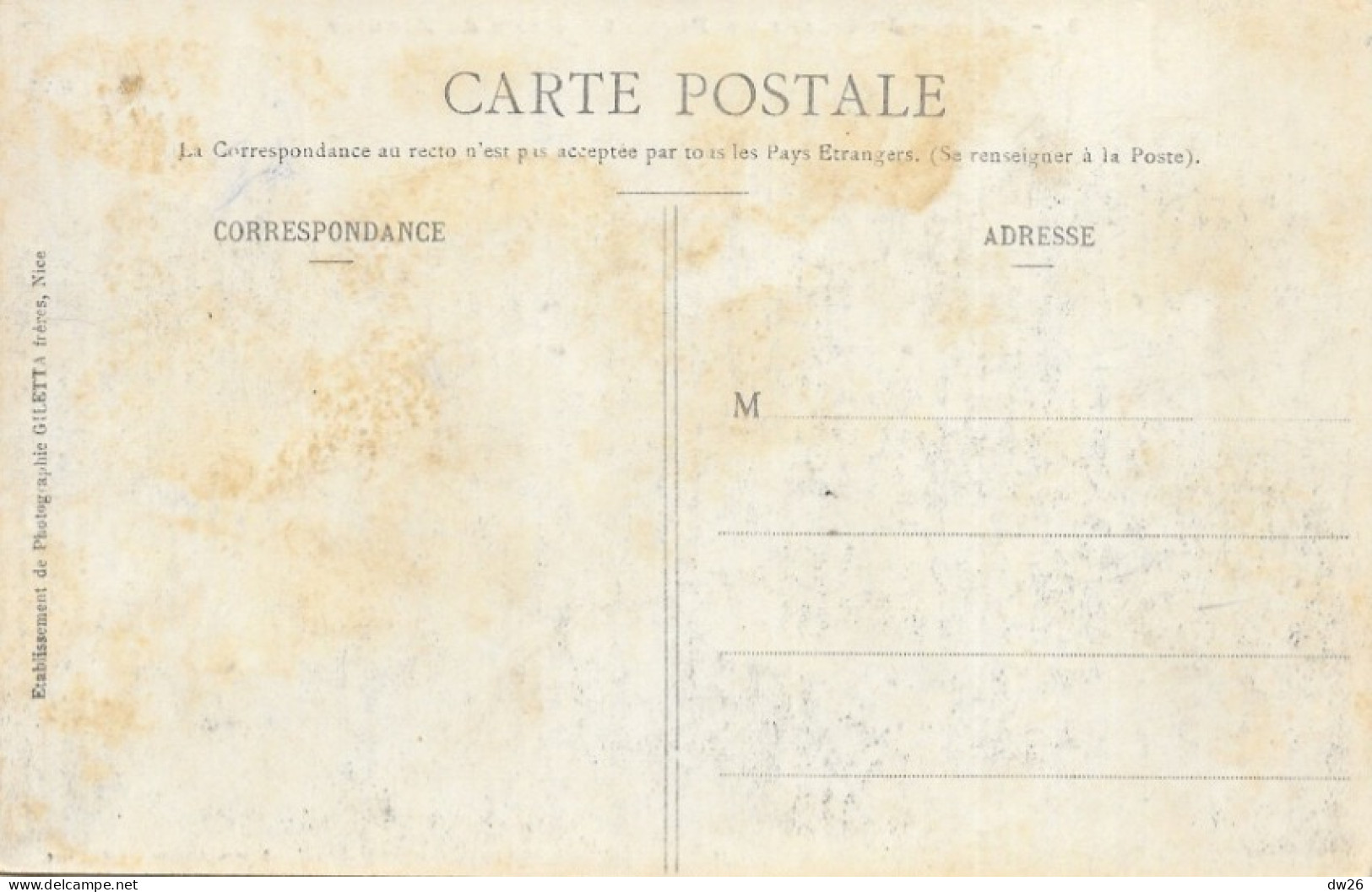 Funérailles à Nantes - Enterrement Du Général Briois En Juin 1903 Avec Le Maire Et Le Préfet - Carte Molle Non Circulée - Funérailles