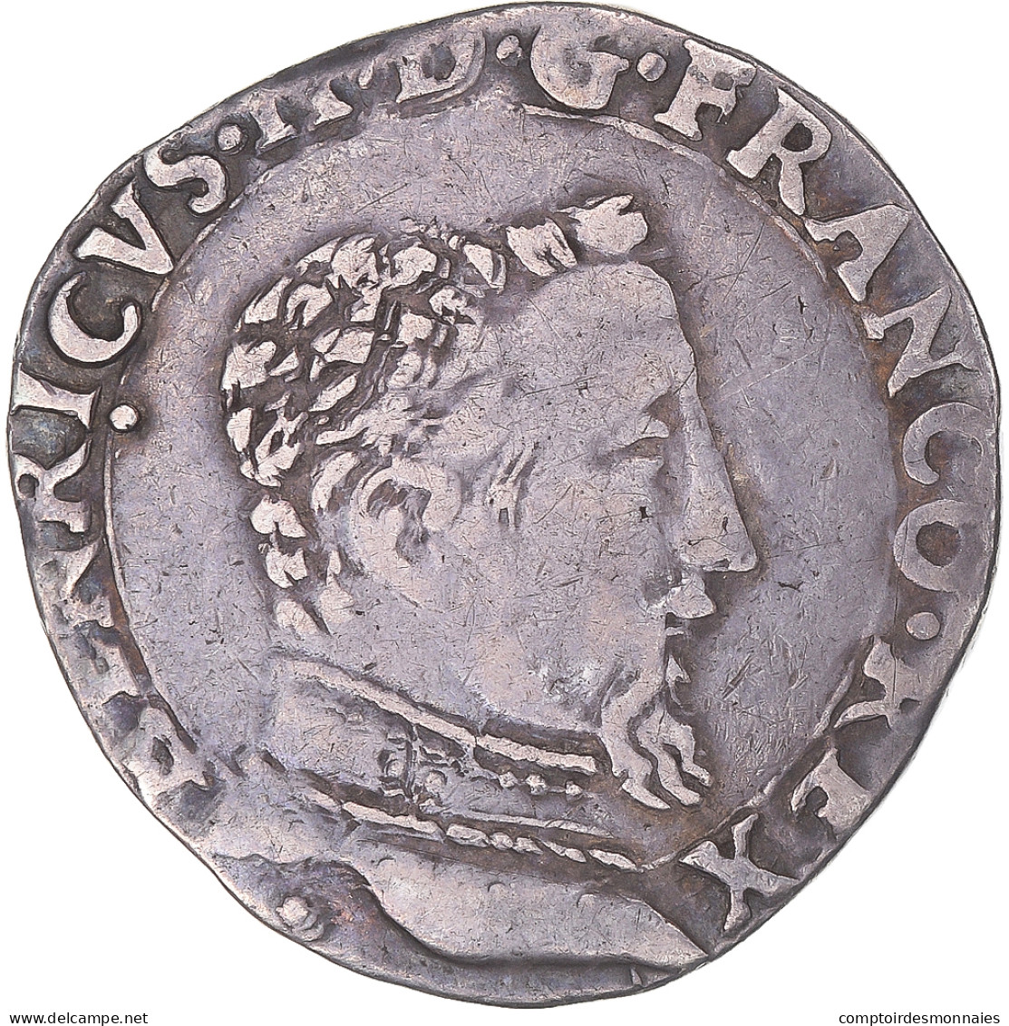 Monnaie, France, Henri II, Teston à La Tête Nue, 1561, Toulouse, Buste D, TTB - 1547-1559 Henri II