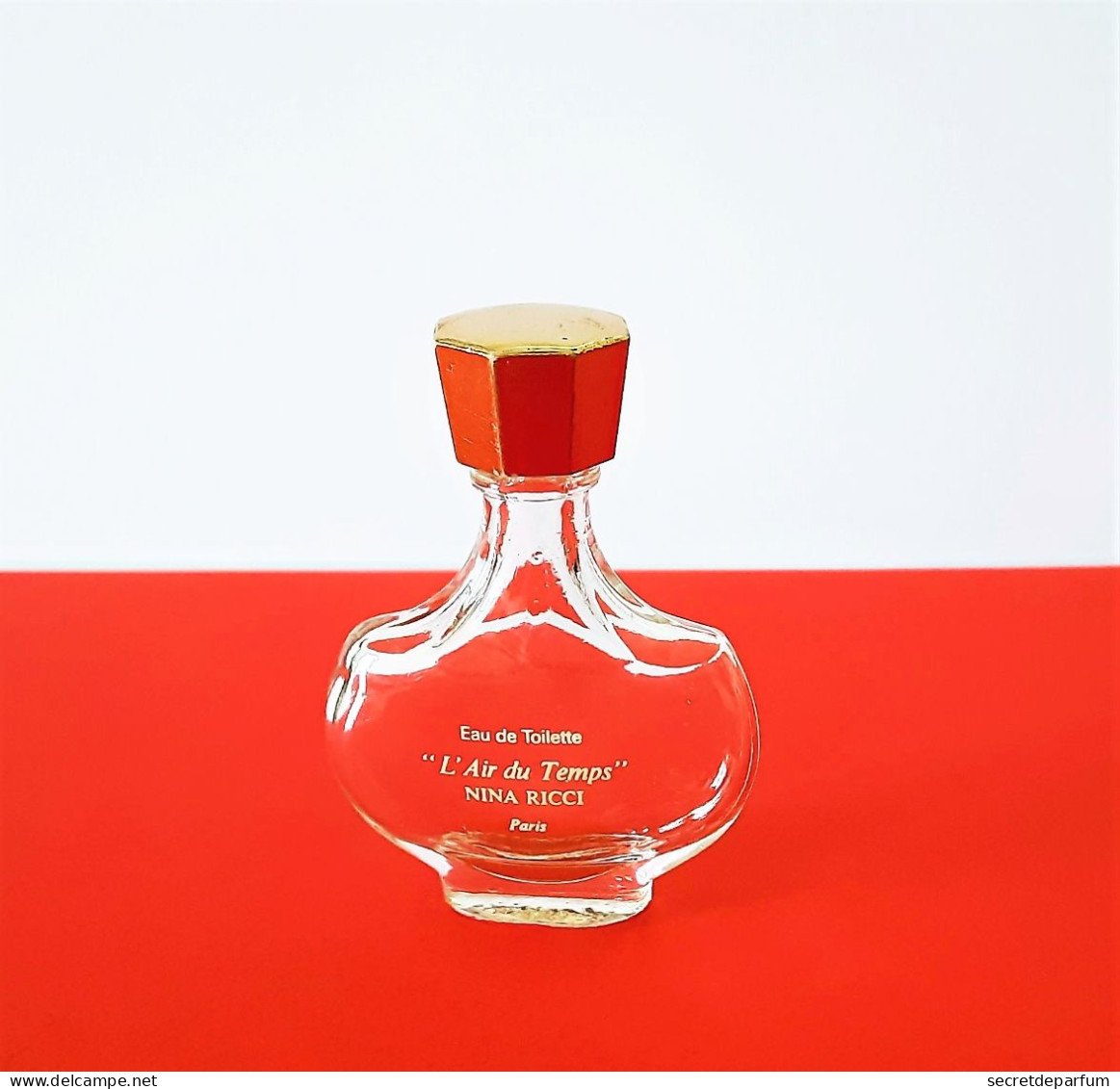 Miniatures De Parfum  L'AIR  Du TEMPS    EDT  6 Ml  De NINA RICCI Bouchon Doré VIDE - Miniatures Womens' Fragrances (without Box)