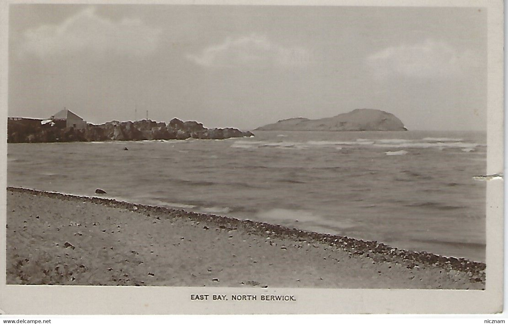 CPA East Bay, North Berwick, Ecosse (circulée 1934) - East Lothian