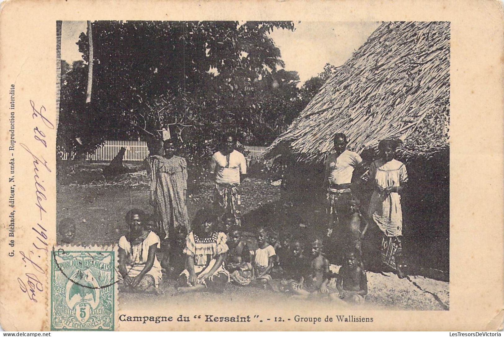 FRANCE - Polynésie Française - Groupe De Wallisiens - Campagne De " Kersaint " - Carte Postale Ancienne - Polynésie Française