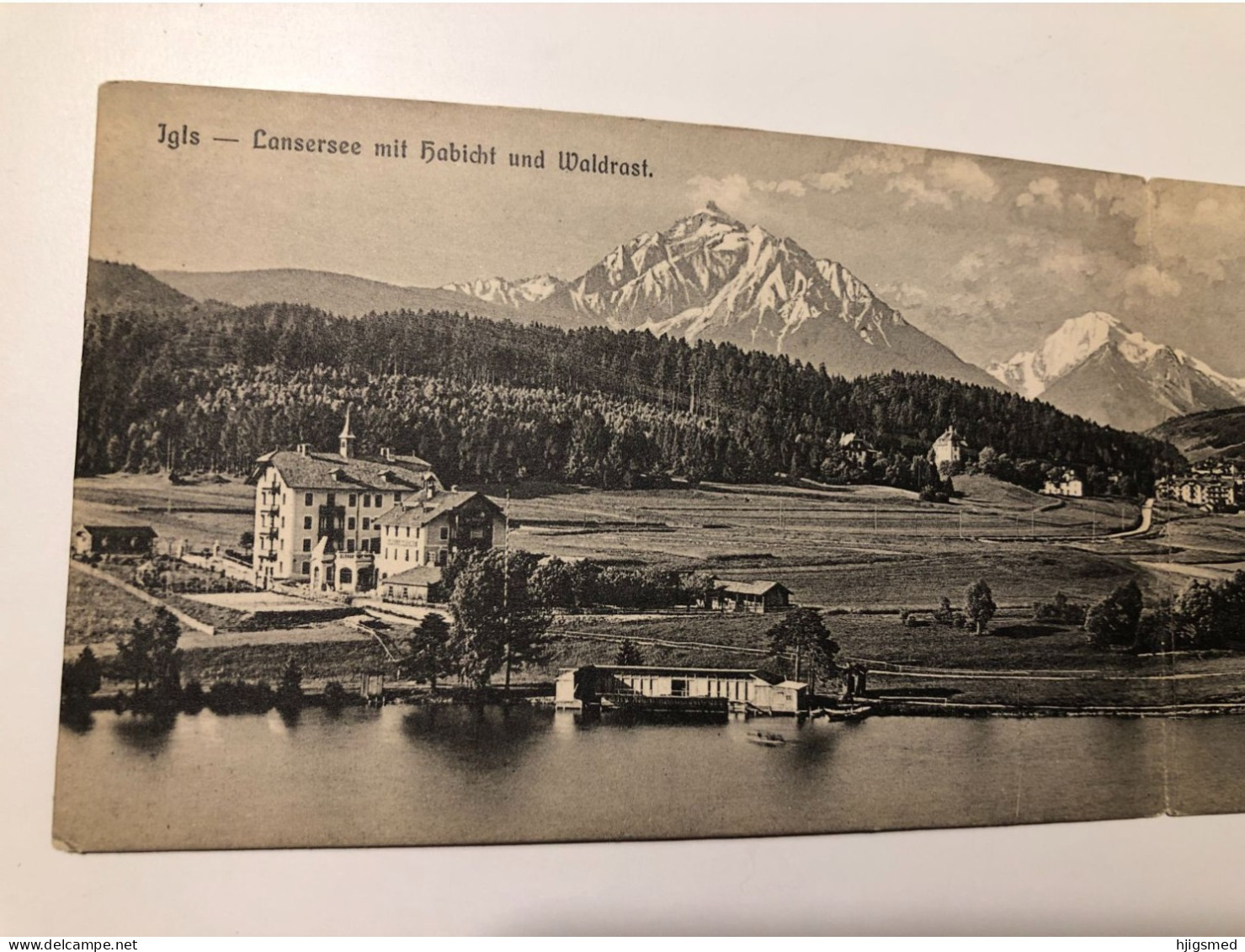 Austria Österreich Igls Tirol Lansersee Lanser See Hotel Boat Habicht Waldrast Town 16395 Post Card POSTCARD - Igls