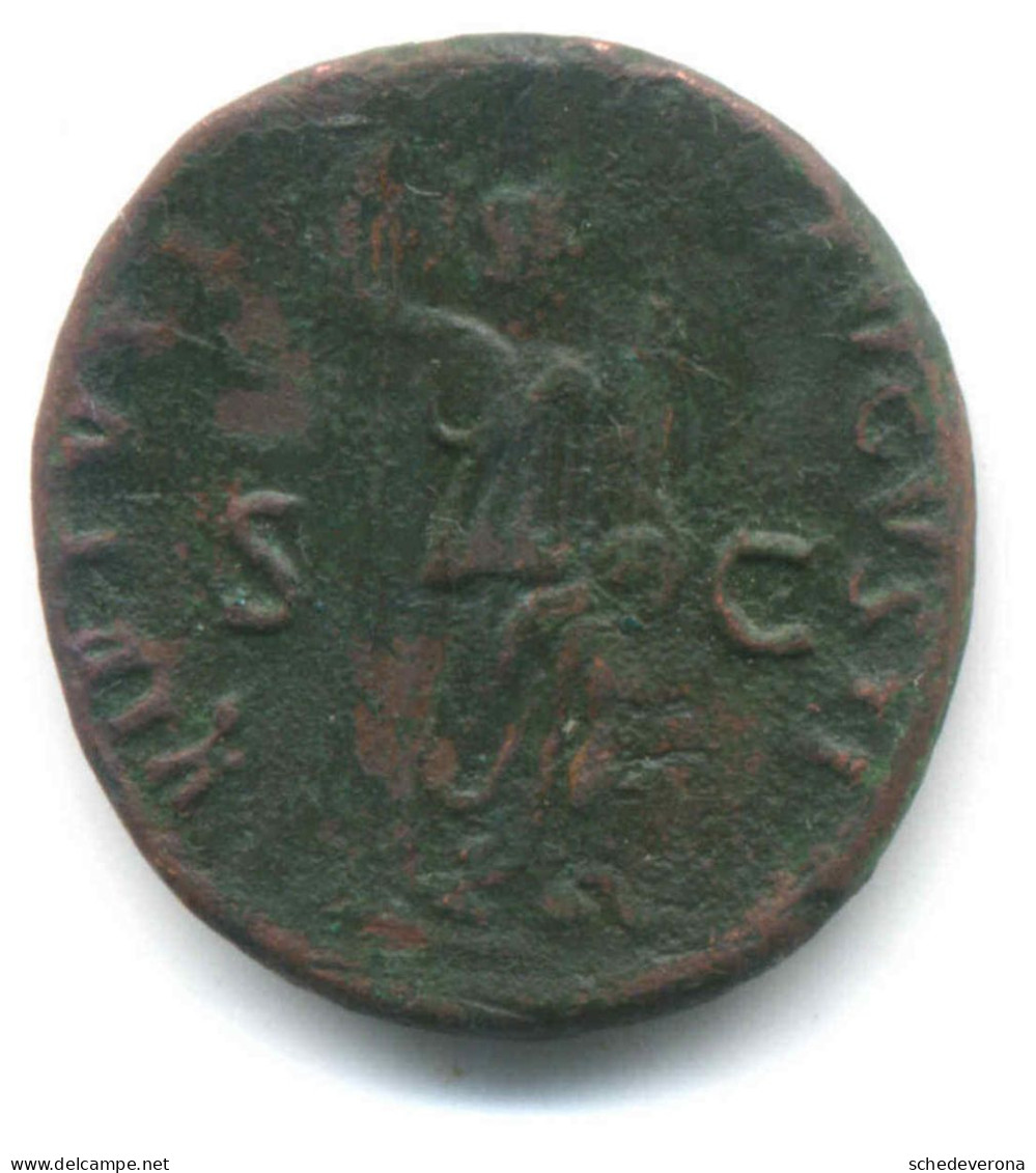 DOMIZIANO IMPERO ROMANO ASSE VIRTÚ AUGUSTA 86 DOPO CRISTO - The Flavians (69 AD Tot 96 AD)