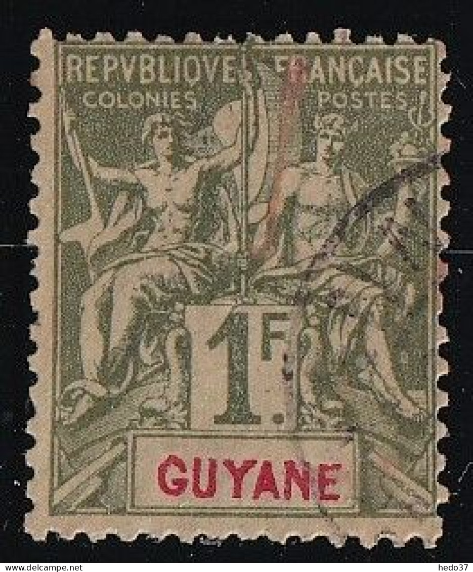 Guyane N°42 - Oblitéré - TB - Usados