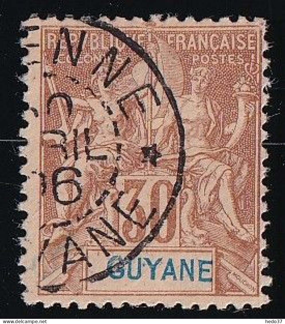 Guyane N°38 - Oblitéré - TB - Usados