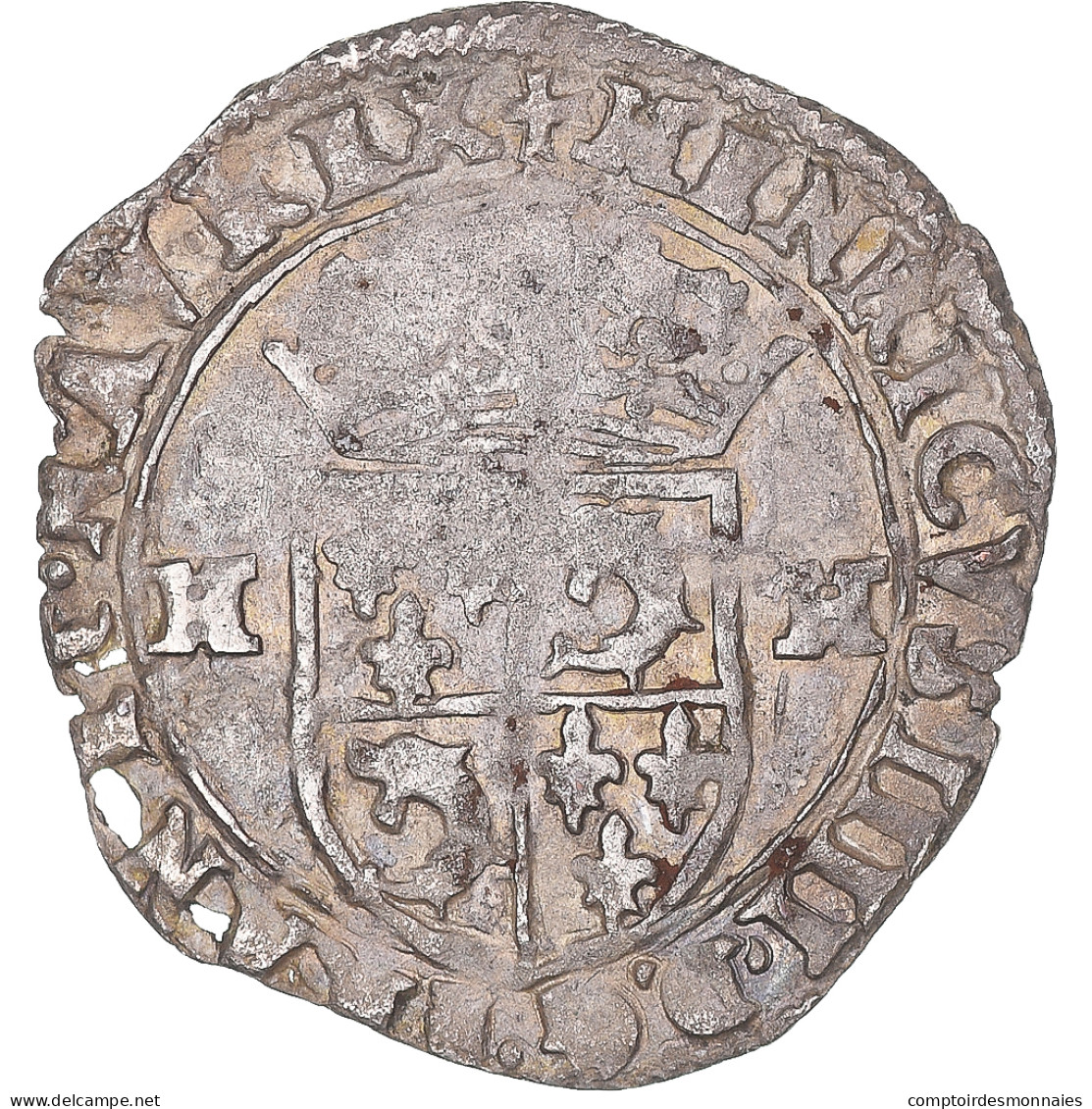 Monnaie, France, Henri IV, Douzain Du Dauphiné, 1597, Grenoble, TB+, Billon - 1589-1610 Henri IV Le Vert-Galant