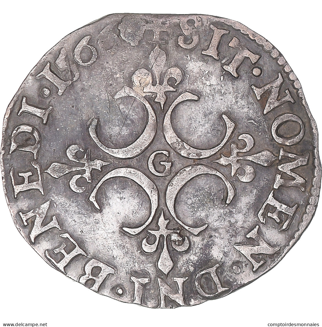 Monnaie, France, Charles IX, Sol Parisis, 1566, Poitiers, SUP, Billon - 1560-1574 Karel I