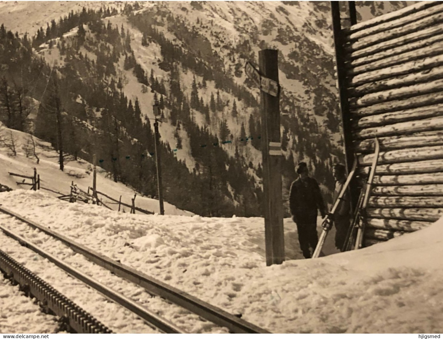 Austria Österreich Bahn Train Funicular Rail Hochschneeberg Schneeberg Hotel Stamp RPPC 16402 Post Card POSTCARD - Schneeberggebiet