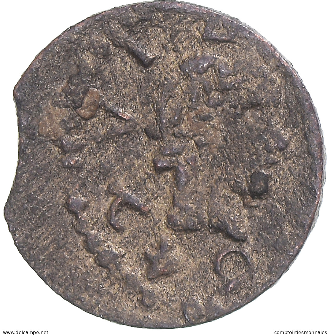 Monnaie, Espagne, CATALONIA, Louis XIII, Dinero, 1642, Tarrega, TB+, Cuivre - Monedas Provinciales