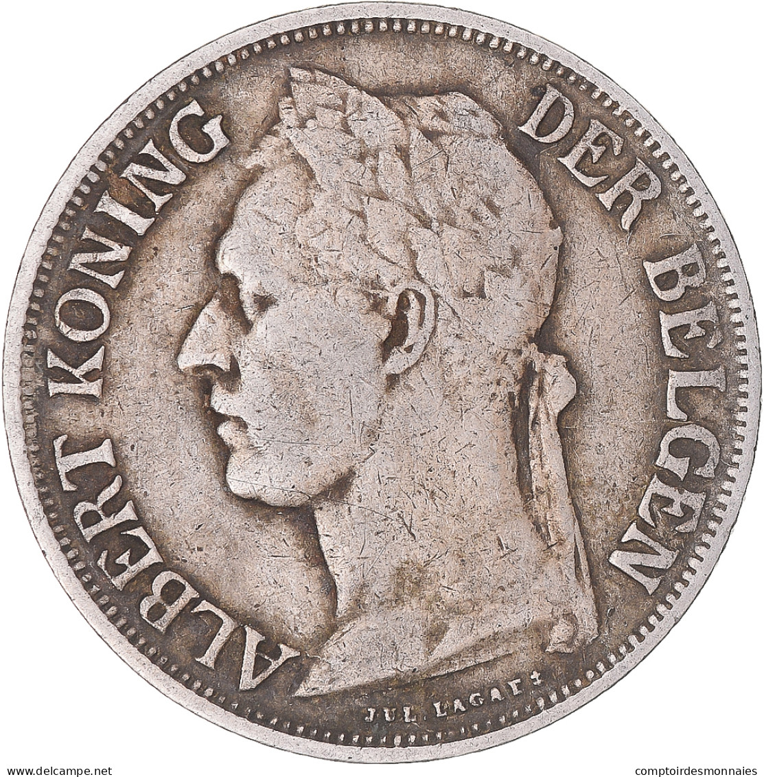 Monnaie, Congo Belge, Albert I, Franc, 1928, TTB, Cupro-nickel, KM:21 - 1910-1934: Albert I