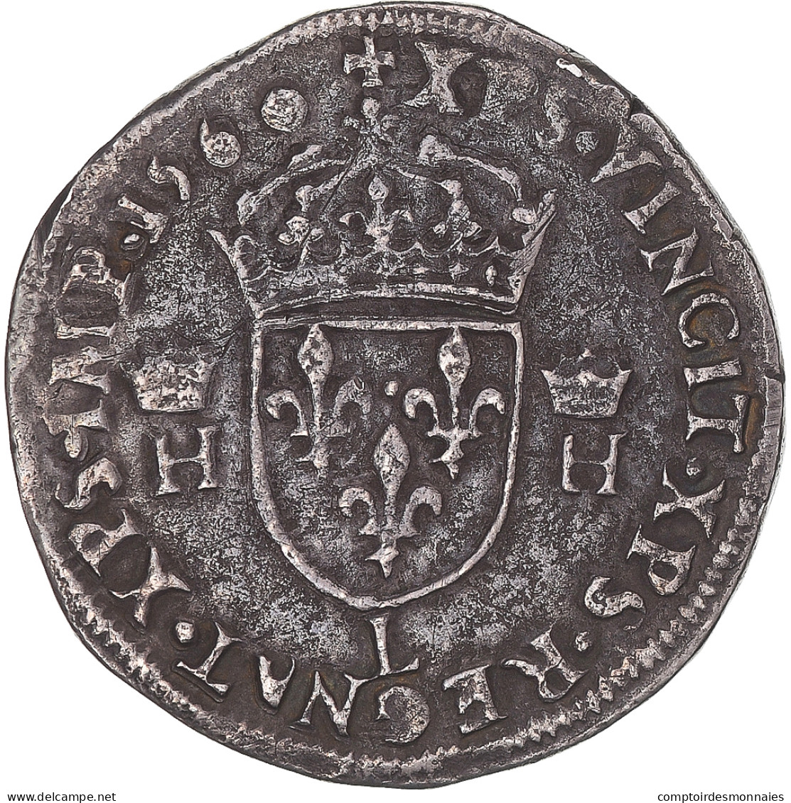 Monnaie, France, Henri II, Teston Au Buste Lauré, 2e Type, 1560, Bayonne, TTB+ - 1547-1559 Henry II