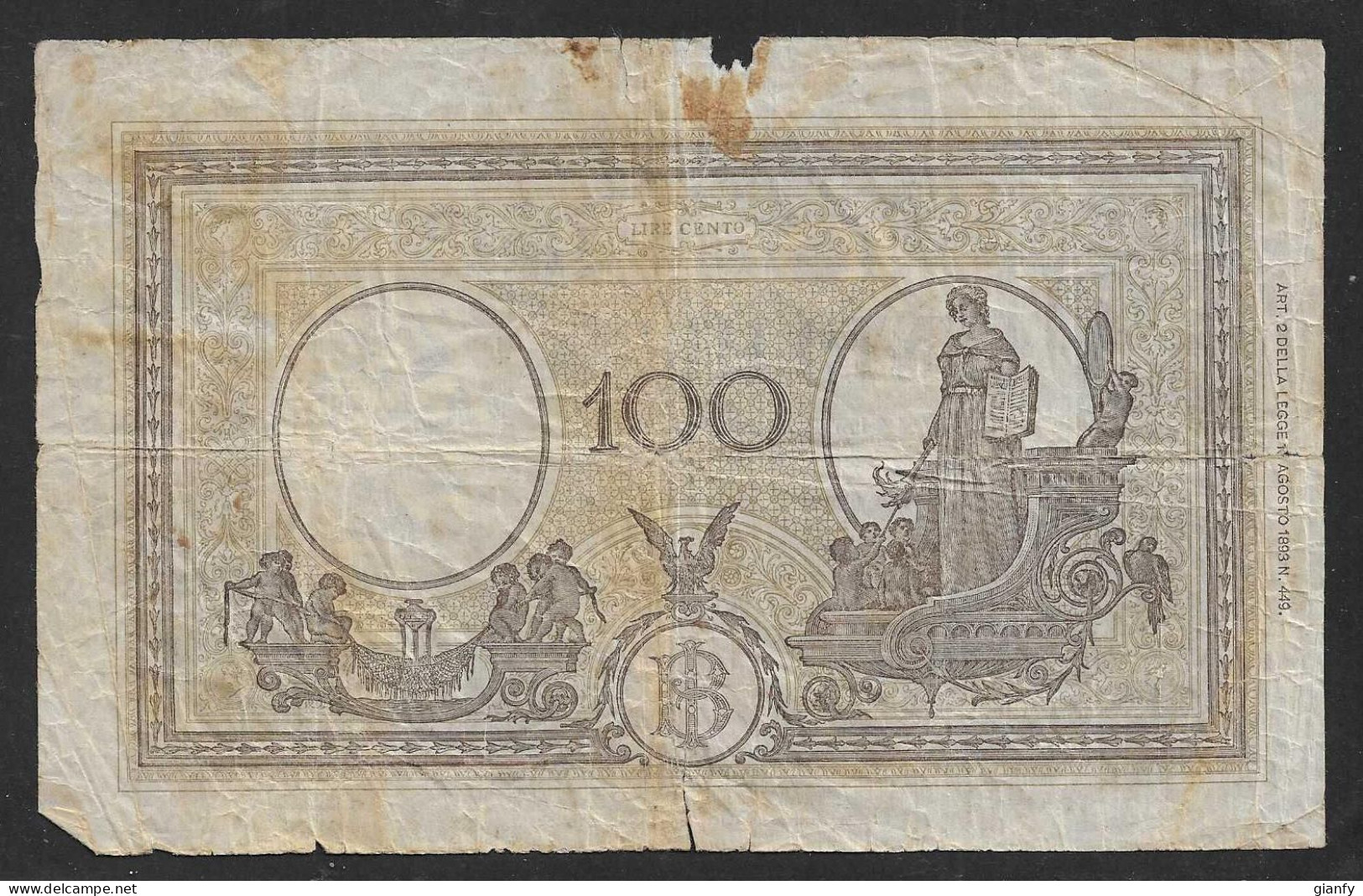 REGNO VITTORIO EMANUELE III 100 LIRE MERCURIO 11.11.1944 - 100 Liras