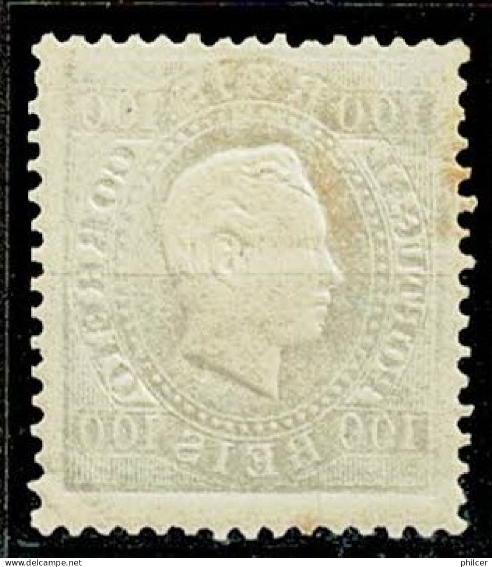 Portugal, 1870/6, # 43 Dent. 12 1/2, Tipo I, MH - Ongebruikt