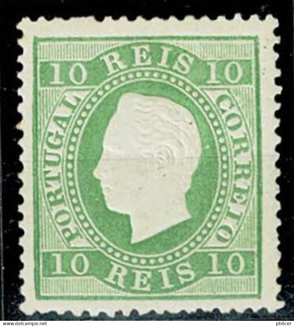 Portugal, 1879/80, # 49f Dent. 13 1/2, Tipo II, P. Liso, MH - Nuevos