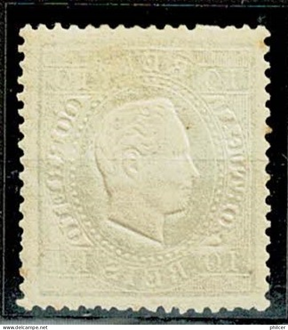 Portugal, 1879/80, # 49f Dent. 13 1/2, Tipo II, P. Liso, MH - Ongebruikt