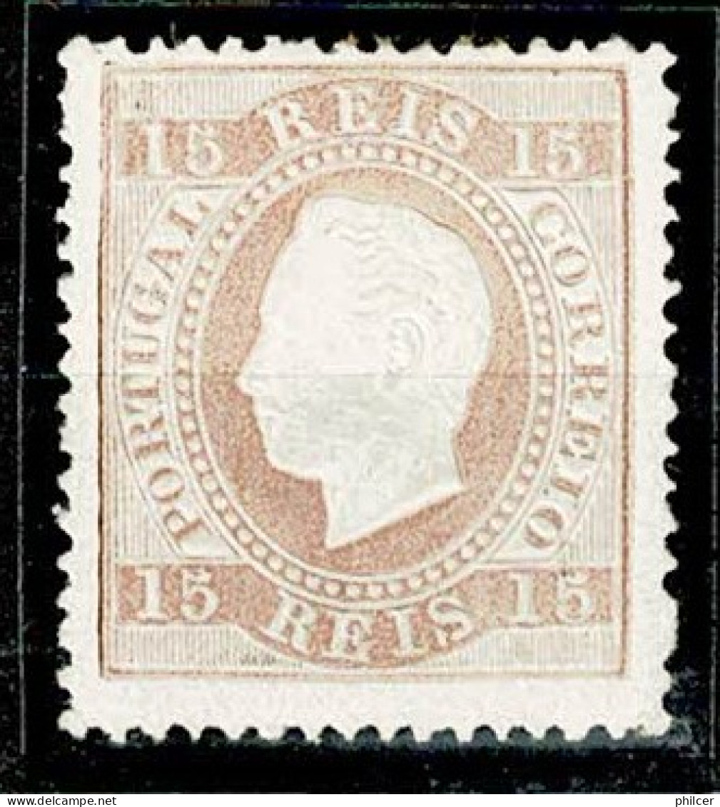 Portugal, 1870/6, # 38f Dent. 13 1/2, Tipo I, MH - Neufs