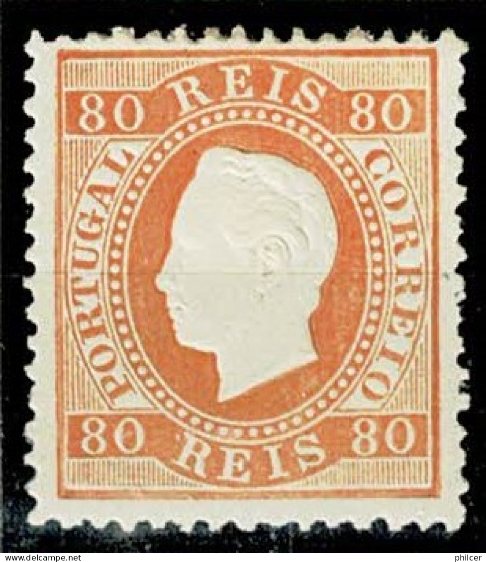 Portugal, 1870/6, # 42i Dent. 12 1/2, MH - Nuevos