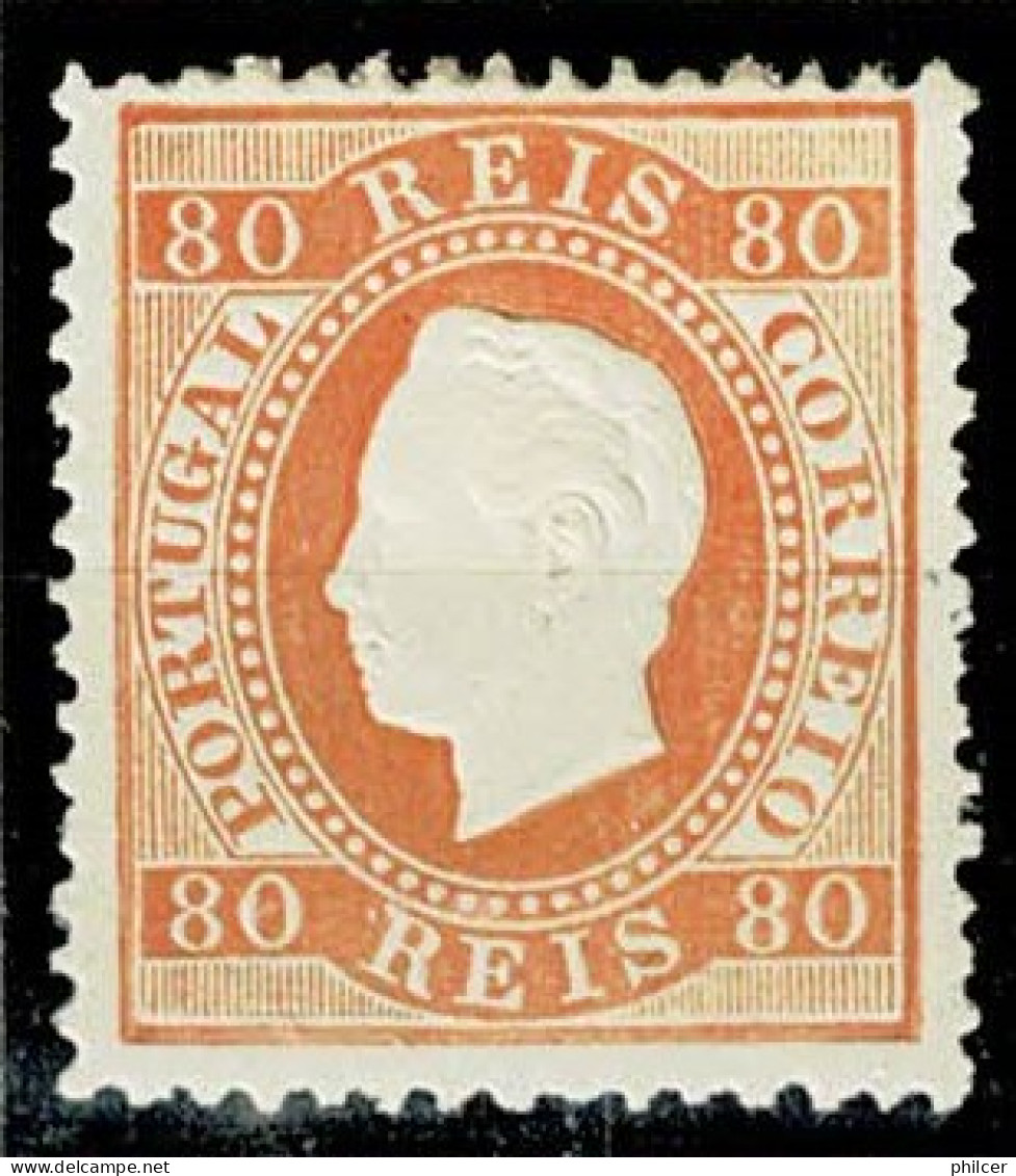 Portugal, 1870/6, # 42i Dent. 12 1/2, MH - Ongebruikt