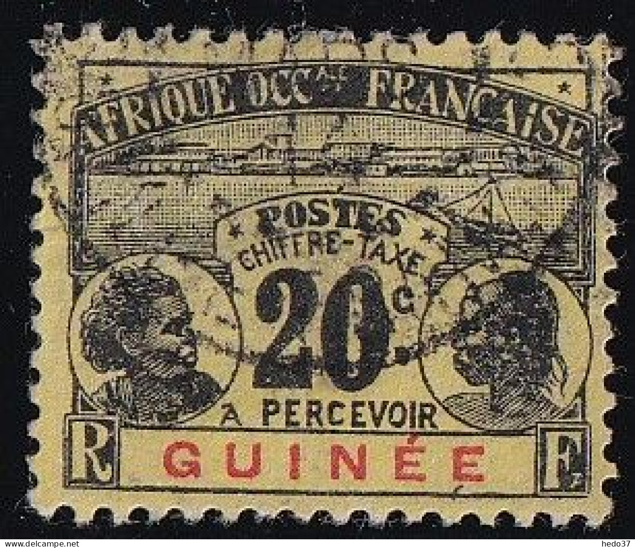 Guinée Taxe N°11 - Oblitéré - TB - Gebraucht