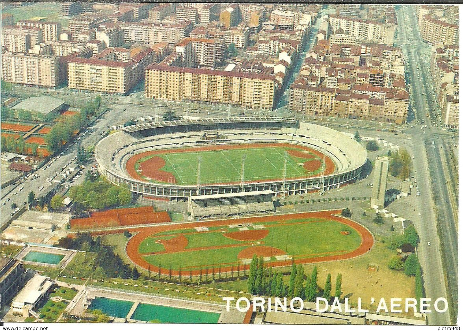 Torino (Piemonte) Veduta Aerea Stadio Comunale E Impianto Sportivo Atletica, Le Stade, The Stadium, Der Stadion - Stades & Structures Sportives
