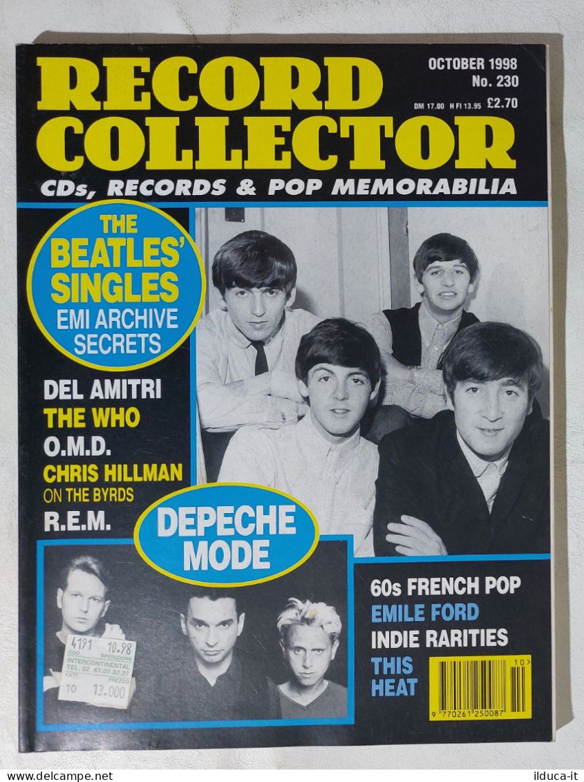 I114271 Record Collector 1998 N. 230 - Beatles / Depeche Mode / REM / The Who - Arte