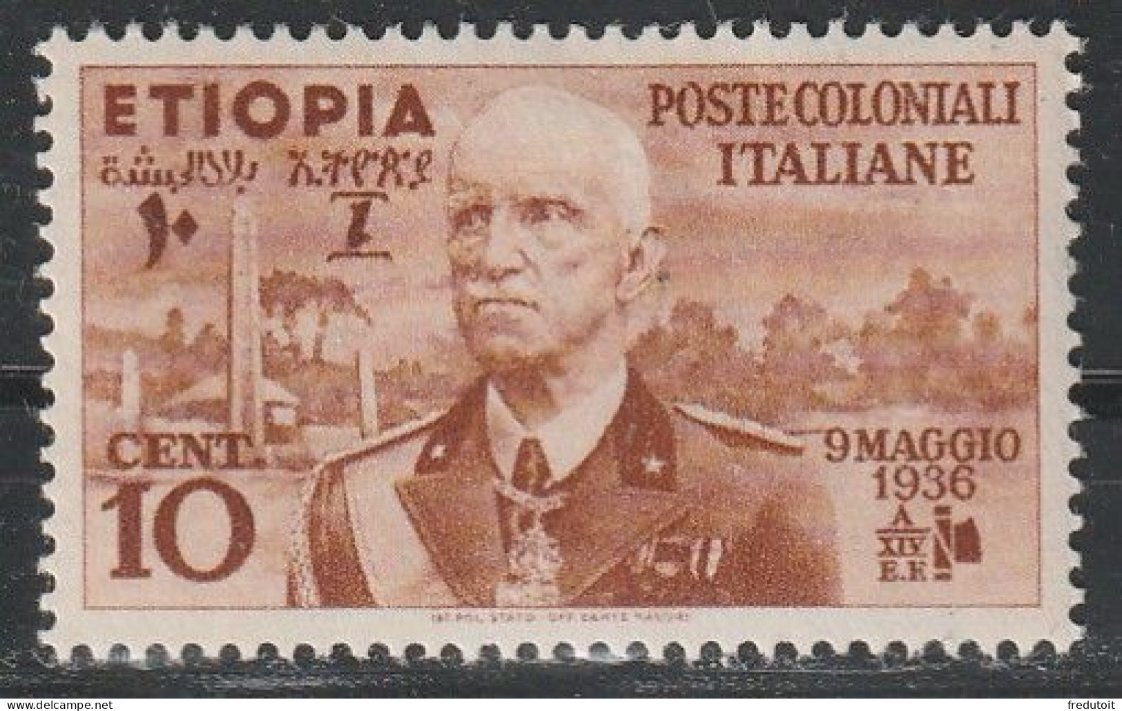 ETHIOPIE - Occupation Italienne - N°1 * (1936) Victor Emmanuel III - Ethiopie