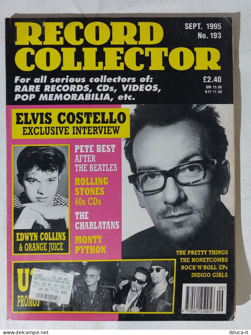 I114275 Record Collector 1995 N. 193 - U2 / Elvis Costello / Rolling Stones - Kunst