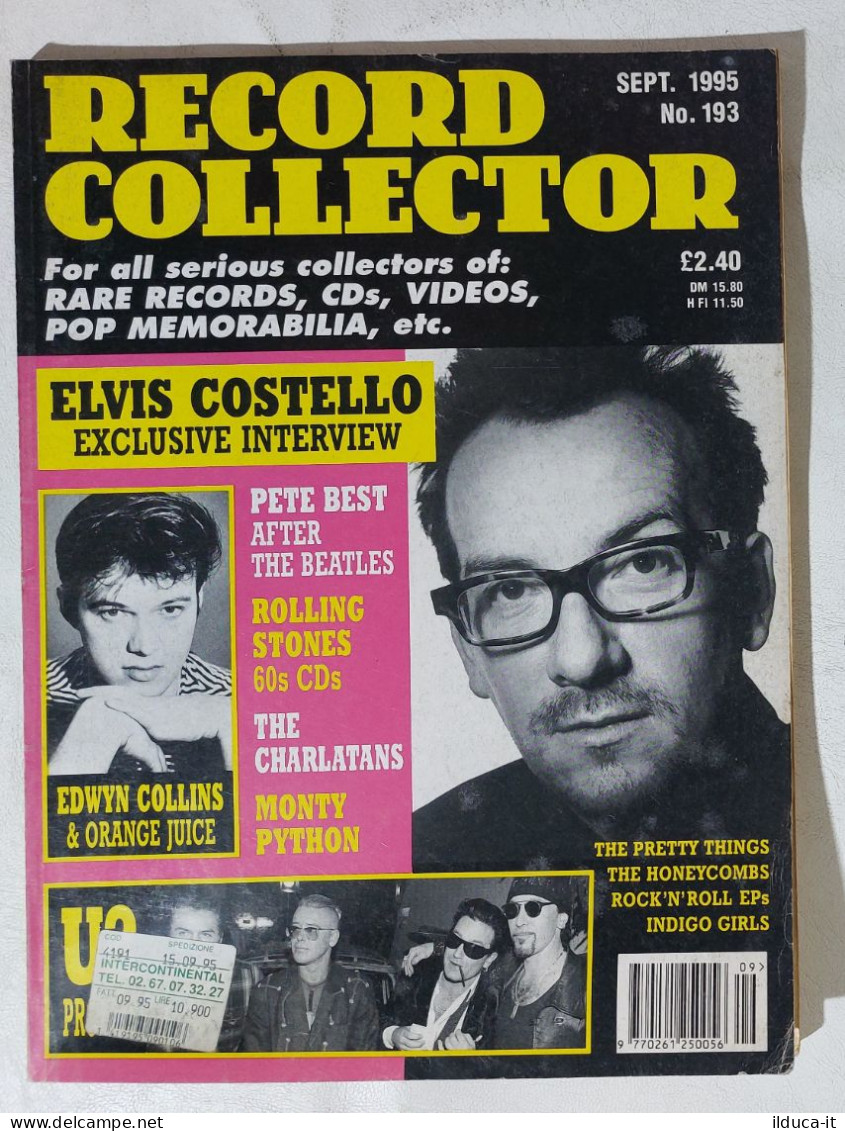 I114279 Record Collector 1995 N. 193 - U2 / Elvis Costello / Rolling Stones - Arte
