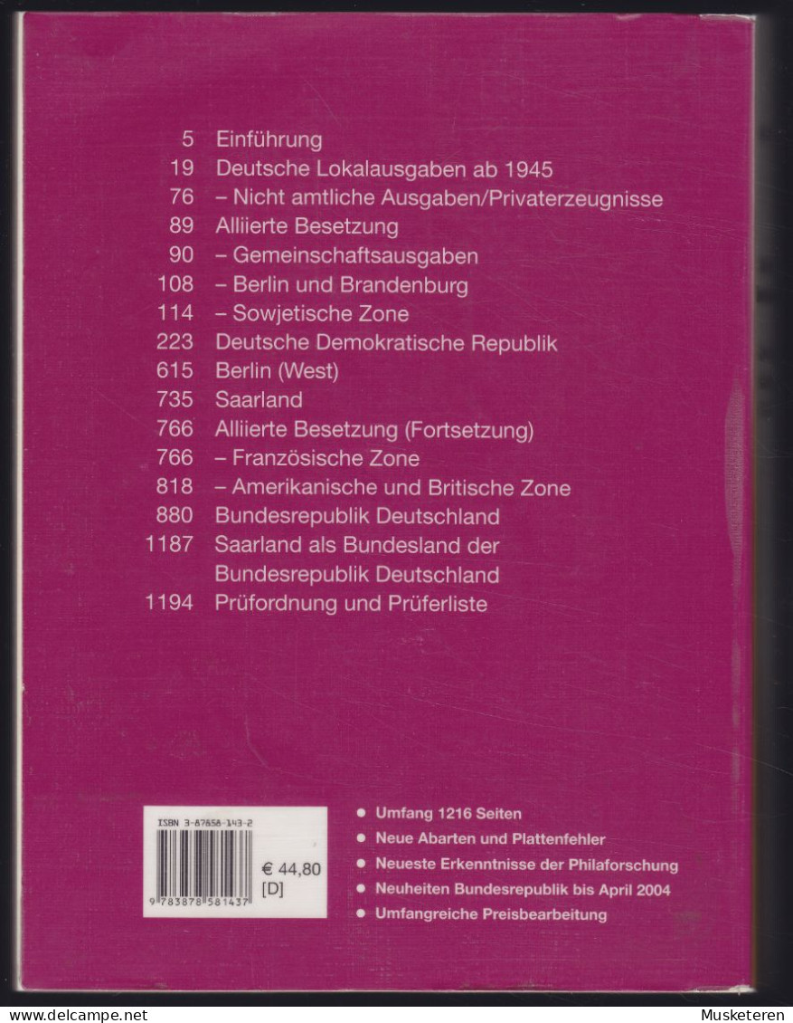 Michel Catalogue : Deutschland-Spezial 2004 Band 2: Ab Mai 1945 (Alliierte Besetzung Bis BRD) (2 Scans) - Deutschland